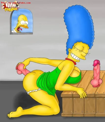 marge anal sextoy simpsons porn comics