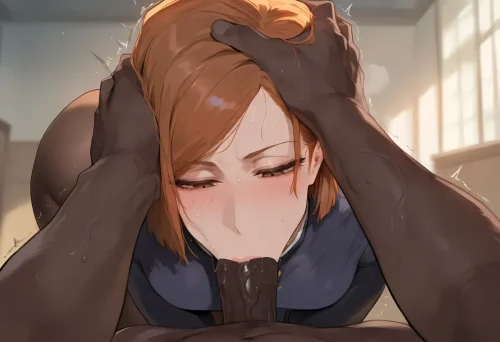 hentai blowjob bbc submissive