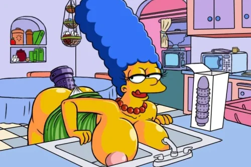 marge anal simpsons porn comic sextoy